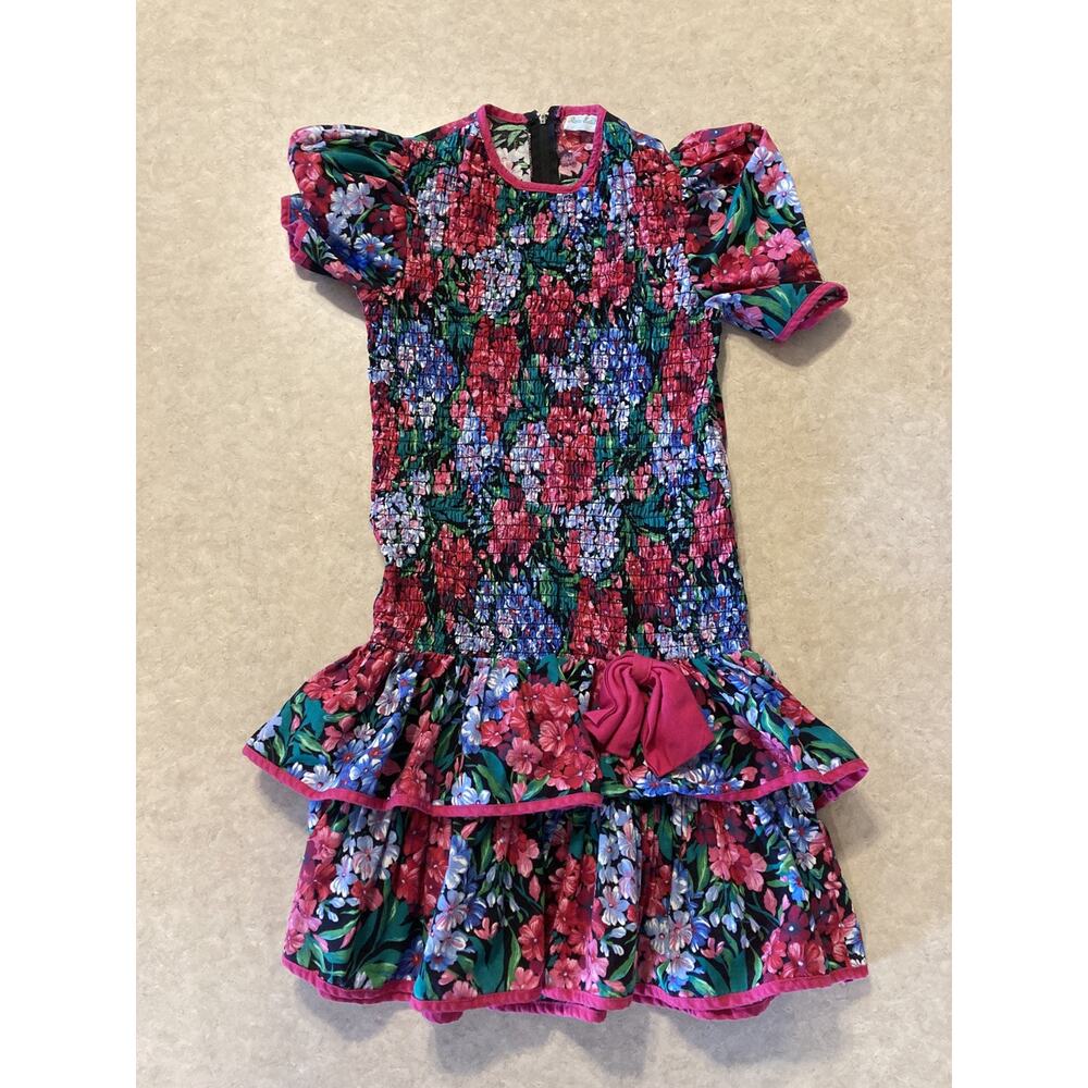 Vintage Rare Editions Sz 12 Girls Dress Y2K Floral Easter